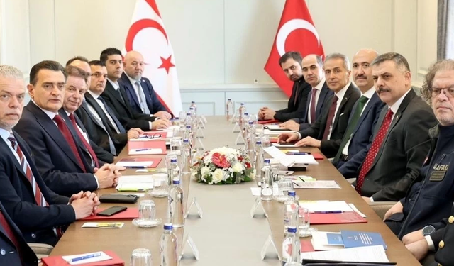 Türkiye İçişleri Bakanı Çiftçi, Oğuz ve beraberindeki heyeti kabul etti: İş birliği alanları ele alındı