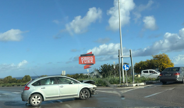 Girne Amerikan Üniversitesi çemberinde  kaza