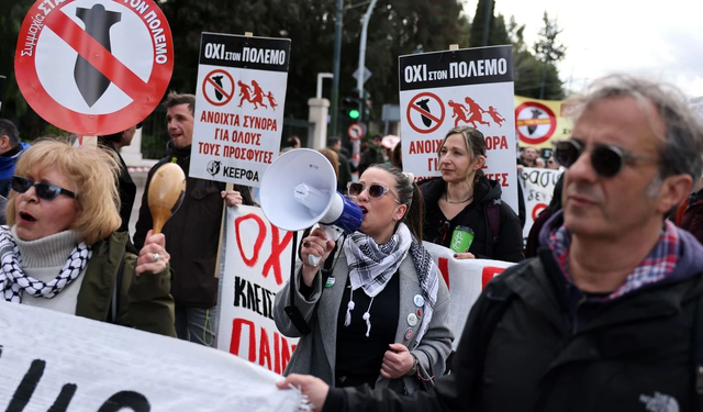 Yunanistan’da ABD-İsrail protestosu