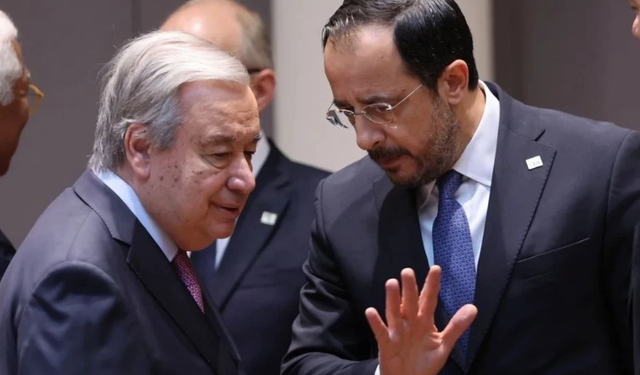 Hristodulidis, Brüksel’de Guterres’le görüşecek