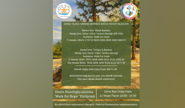 Girne’de ‘Walk for Hope’ yürüyüşü düzenleniyor