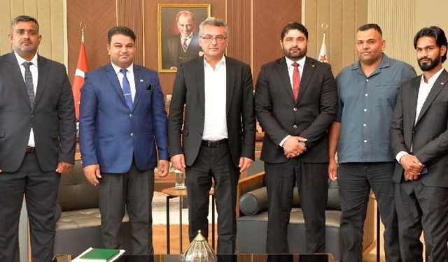 Pakistan Kültür ve Dayanışma Derneği, sorunlarını Cumhurbaşkanı Erhürman'a aktardı