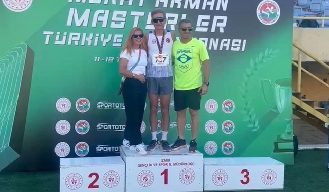 Hasan Kasap'tan Türkiye Master Atletizm Şampiyonası'nda dört altın madalya ve Türkiye rekoru