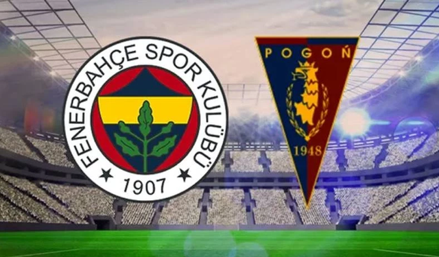 Fenerbahçe, Pogon Szczecin karşısında ilk yarıyı 2-0 önde geçti