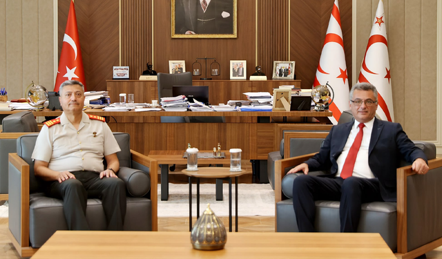Erhürman, GKK Komutanı Tümgeneral Görgülü ve beraberindeki heyeti kabul etti