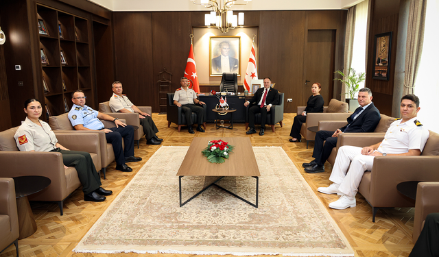 Öztürkler, Güvenlik Kuvvetleri Komutanı Tümgeneral Görgülü ve beraberindeki heyeti kabul etti