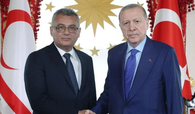 Cumhurbaşkanı Erhürman, TC Cumhurbaşkanı Erdoğan'la görüştü
