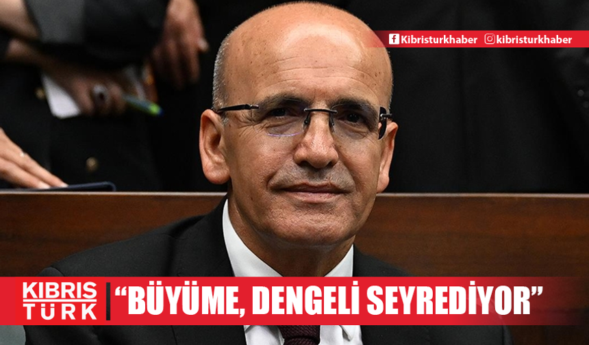 Şimşek: “Büyüme, ılımlı ve dengeli seyrediyor”