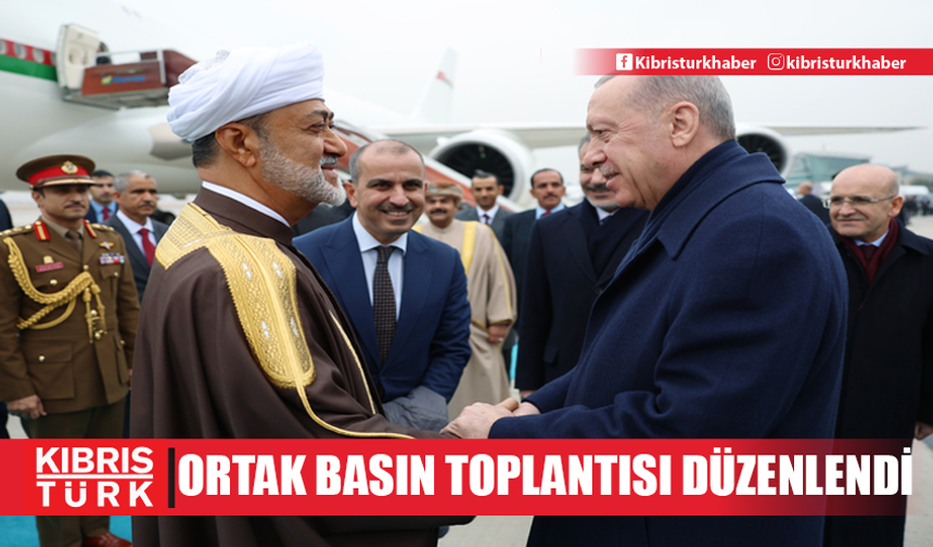 Türkiye Cumhurbaşkanı Erdoğan ve Umman Sultanı Bin Tarık ortak basın toplantısı düzenledi