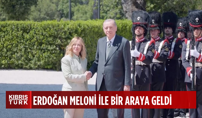 Erdoğan İtalya’da: Meloni ile bir araya geldi