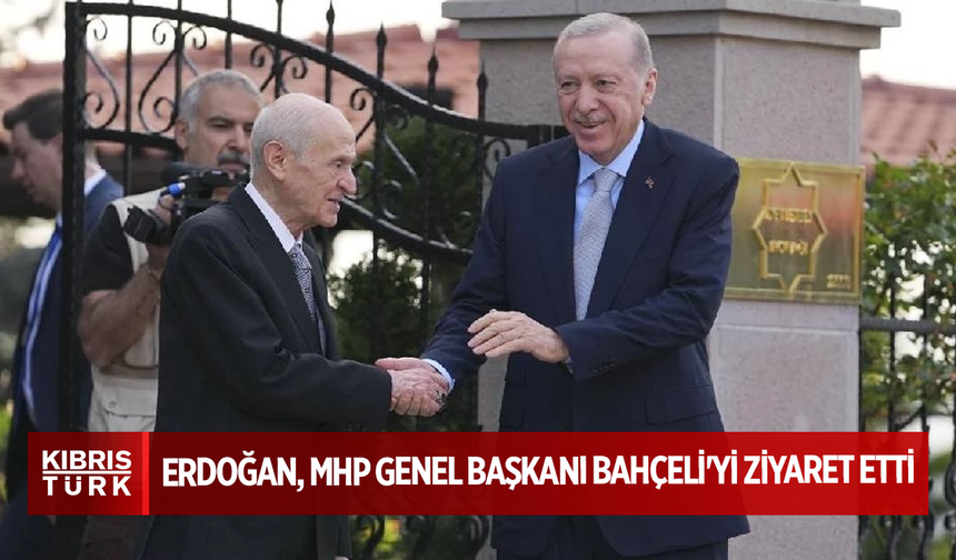 Recep Tayyip Erdoğan, MHP Genel Başkanı Bahçeli'yi ziyaret etti