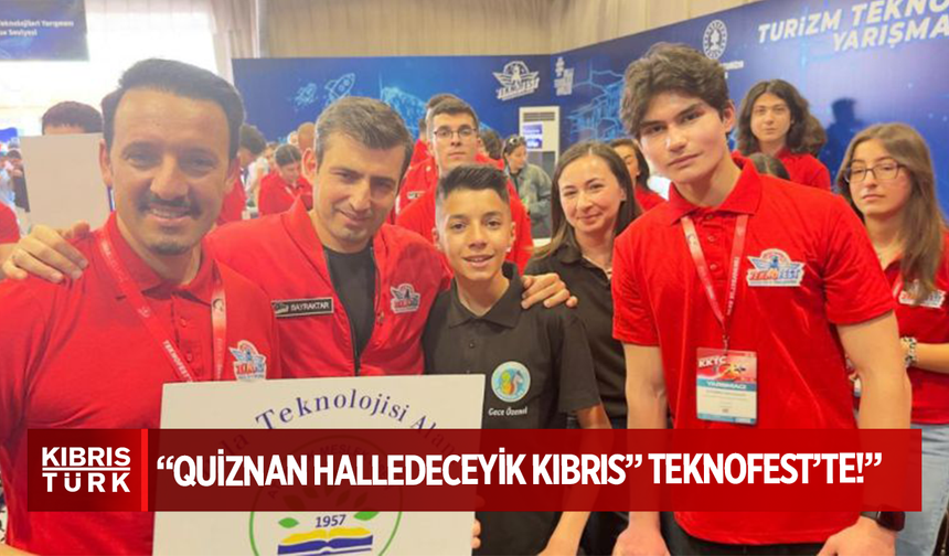 Atatürk Meslek Lisesi’nden Kıbrıs Kültürüne Dijital Dokunuş: “Quiznan Halledeceyik Kıbrıs” Teknofest’te!
