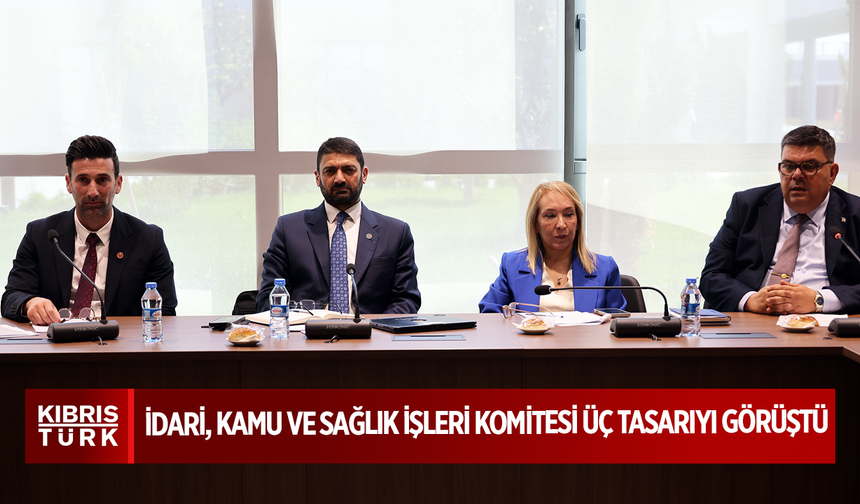 İdari, Kamu ve Sağlık İşleri Komitesi üç tasarıyı görüştü