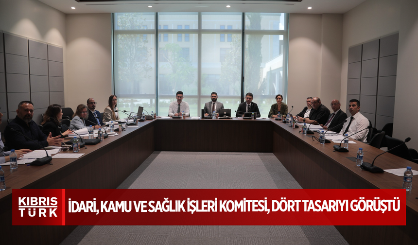 İdari, Kamu ve Sağlık İşleri Komitesi, dört tasarıyı görüştü