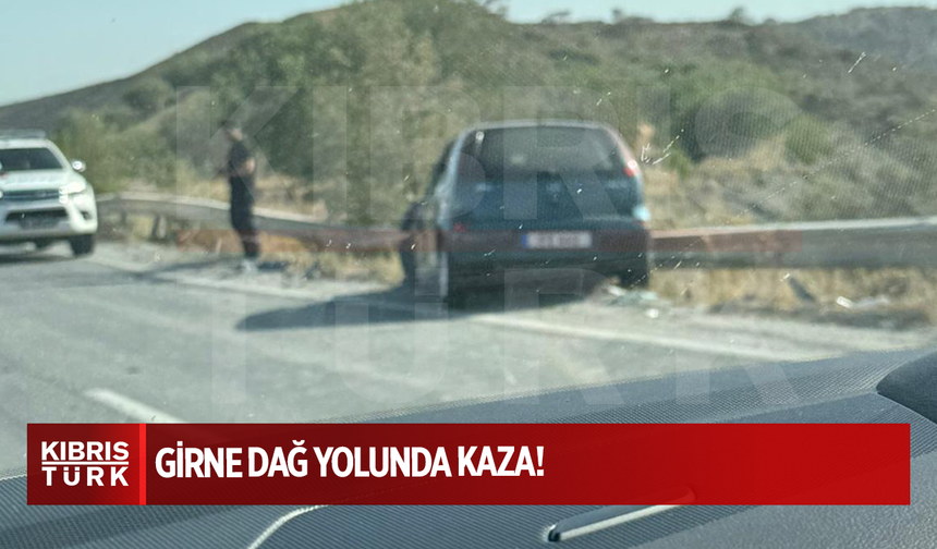 Girne Dağ Yolunda Kaza!