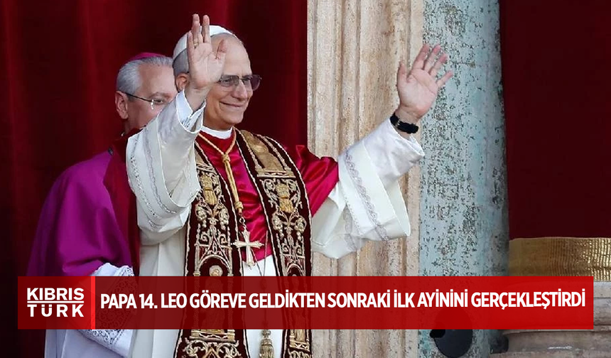 Papa 14. Leo göreve geldikten sonraki ilk ayinini gerçekleştirdi