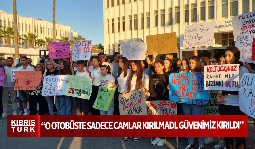 Başbakanlık önünde eylem: “O otobüste sadece camlar kırılmadı. Güvenimiz kırıldı”