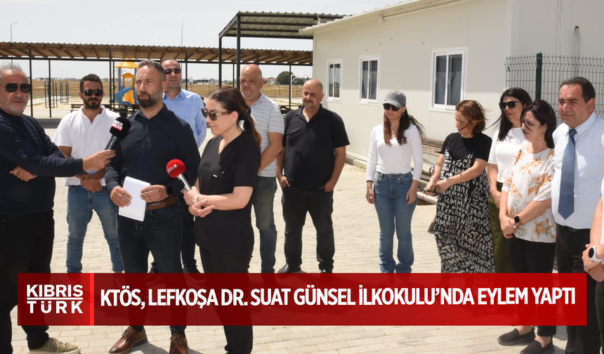KTÖS, Lefkoşa Dr. Suat Günsel İlkokulu’nda eylem yaptı