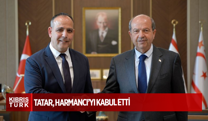 Cumhurbaşkanı Ersin Tatar, Lefkoşa Türk Belediyesi Başkanı Mehmet Harmancı’yı kabul etti