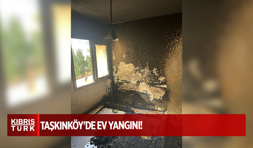 Taşkınköy’de Yatak Odasında Yangın!