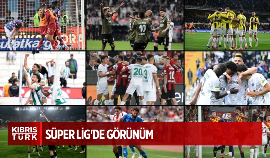 Süper Lig'de 35. haftanın ardından oluşan puan durumu ve 36. haftanın fikstürü