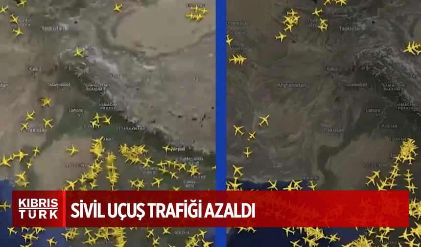 Hindistan ve Pakistan hava sahasında sivil uçuş trafiği azaldı