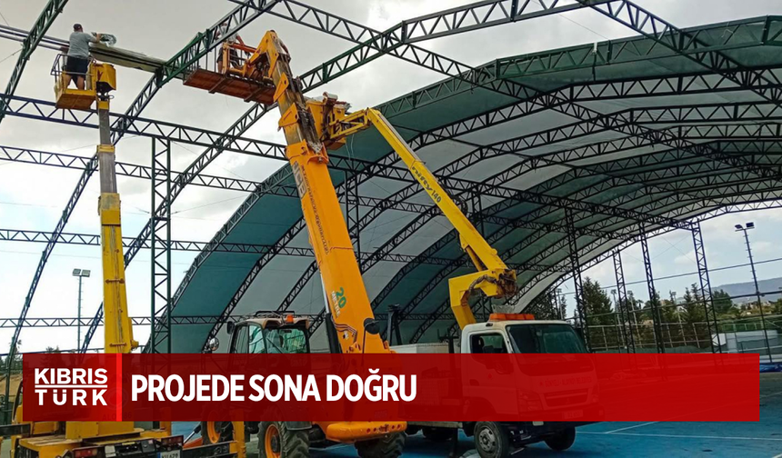 Gönyeli’de Kapalı Tenis Kortu Projesinde Sona Gelindi