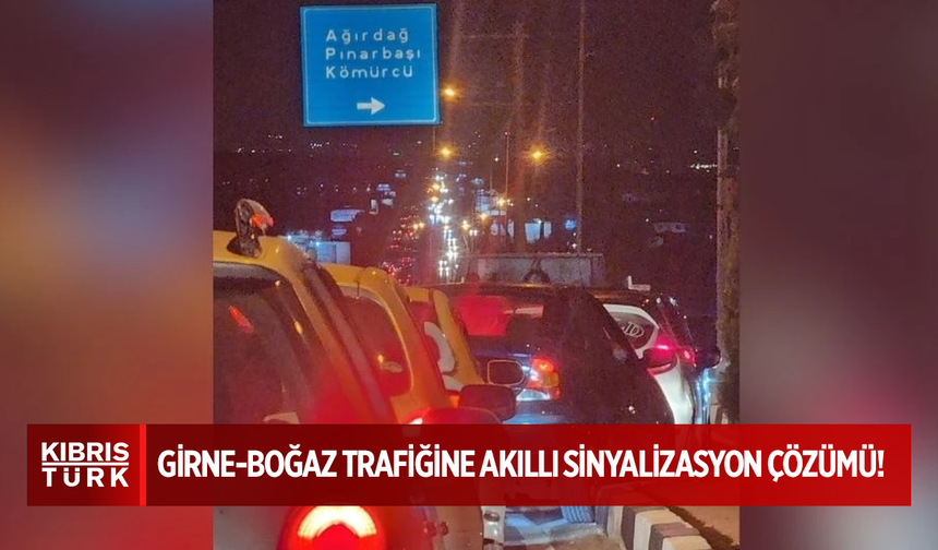 Girne-Boğaz trafiğine akıllı sinyalizasyon çözümü!