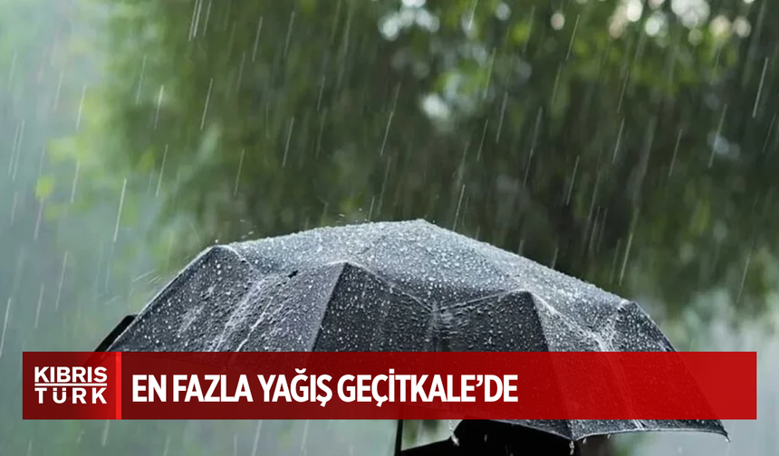 En fazla yağışın metrekareye 15 kg ile Geçitkale’de kaydedildiğini belirtti