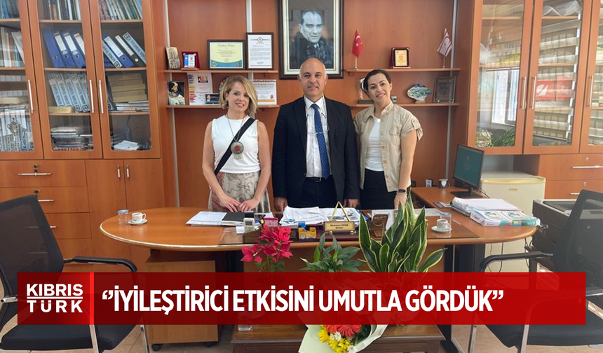 Rüya Taner, Gazimağusa Türk Maarif Koleji öğrencileriyle bir araya geldi