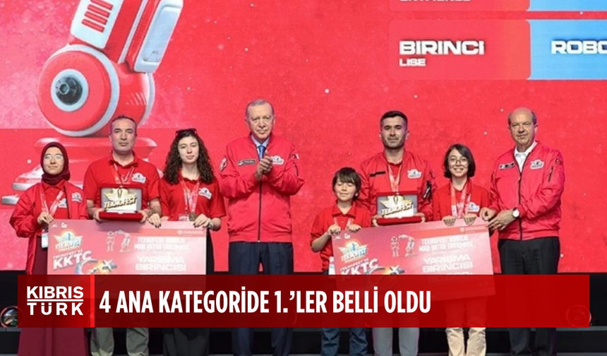 TEKNOFEST KKTC'nin teknoloji yarışmalarında 4 ana kategoride birinciler belli oldu