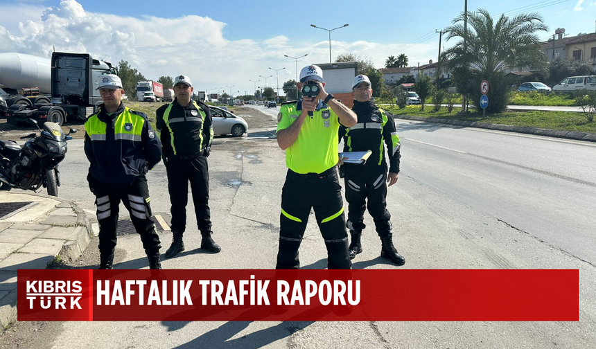 Haftalık trafik raporu: 75 trafik kazası, 34 yaralı