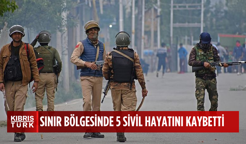 Pakistan ile Hindistan arasındaki Keşmir sınırında çıkan çatışmada en az 5 sivil öldü