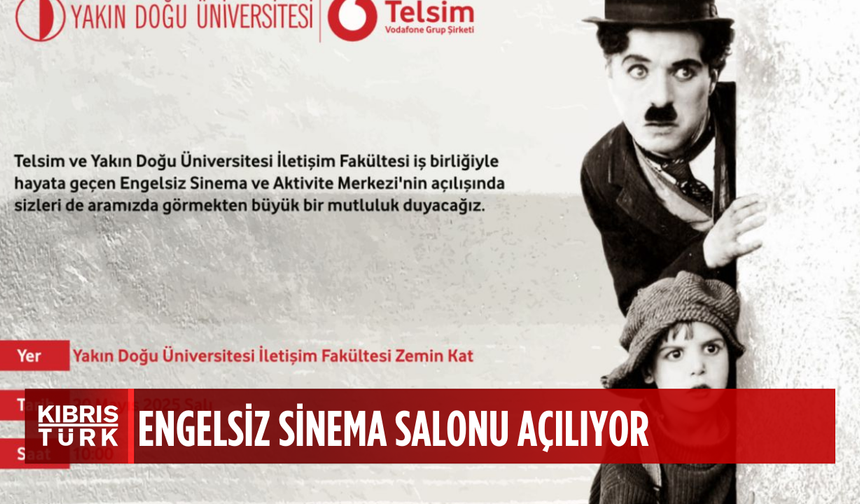 Engelsiz sinema salonu ve aktivite merkezi Salı günü açılıyor