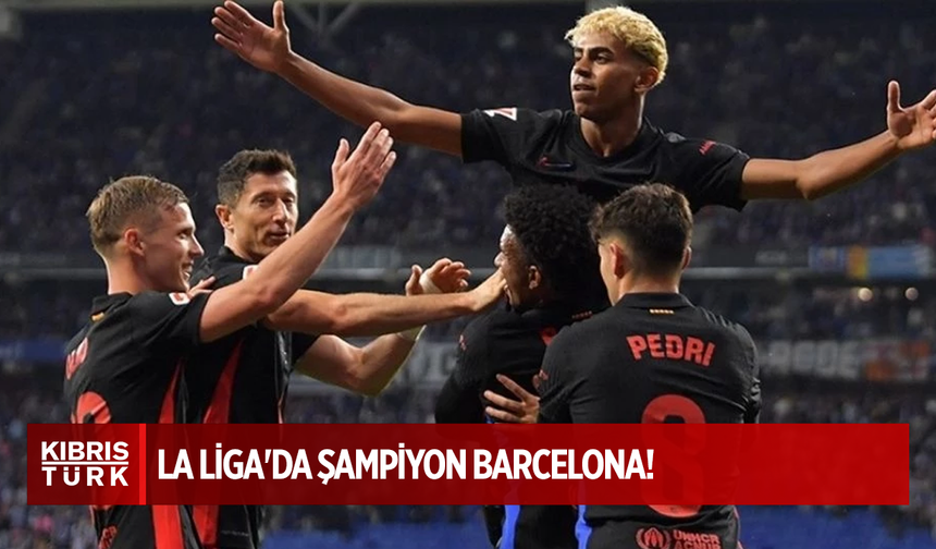 La Liga'da şampiyon Barcelona!