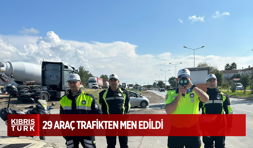 Trafik denetimlerinde 284 sürücü rapor edildi