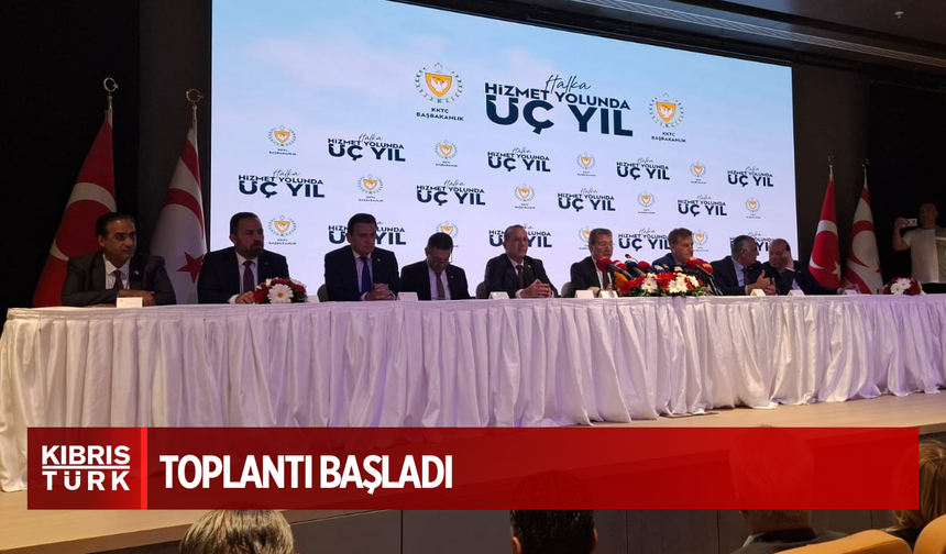 “Halka Hizmet Yolunda Üç Yıl” Basın Toplantısı başladı