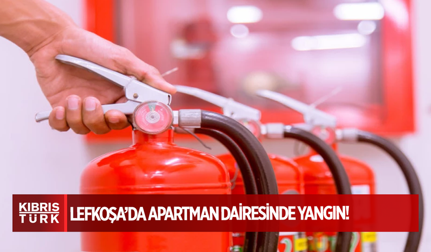Lefkoşa’da apartman dairesinde yangın: Yangın ikametgah sakinleri tarafından söndürüldü