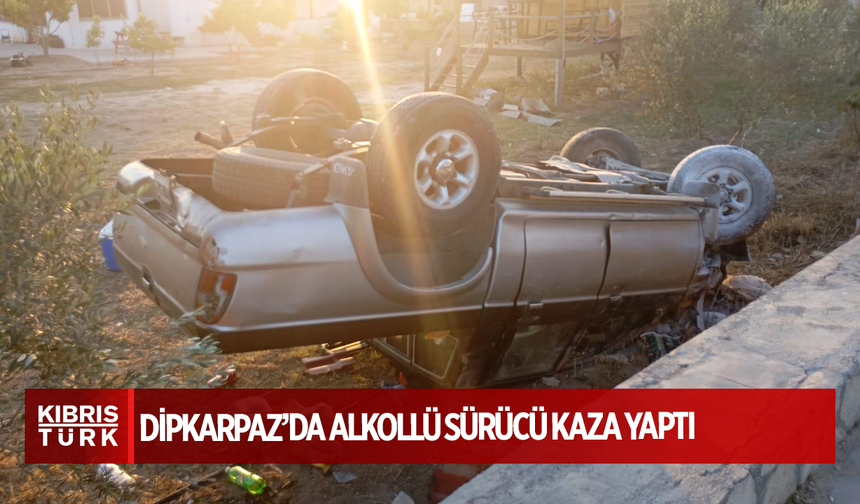 Dipkarpaz’da Alkollü Sürücü Kaza Yaptı: 2 Kişi Yaralandı