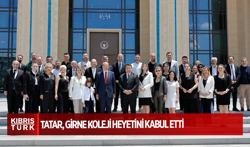 Cumhurbaşkanı Ersin Tatar, Girne Koleji heyetini kabul etti