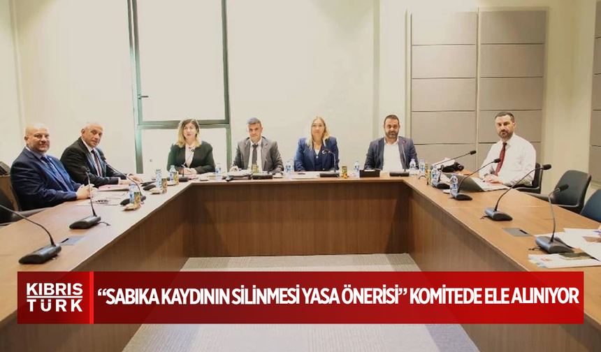 “Sabıka Kaydının Silinmesi Yasa Önerisi” komitede ele alınıyor