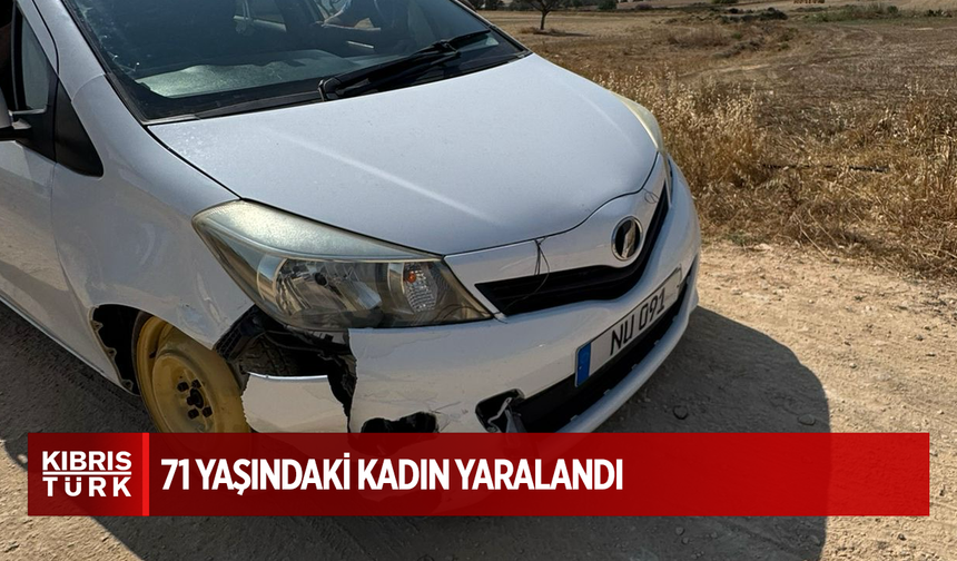 Trafik Kazasında 71 Yaşındaki Kadın Yaralandı