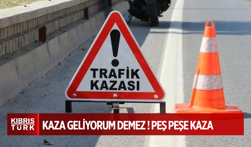 Üç ayrı trafik kazasında 2 yaralı