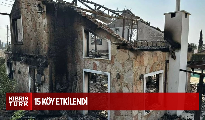 1974'ten bu yana Kıbrıs'ın en büyük yangını yaşanıyor