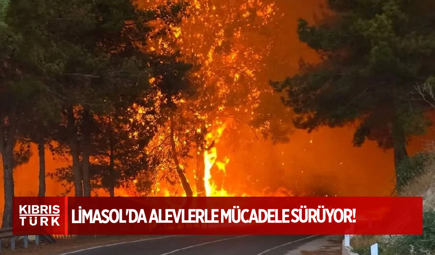 Limasol'da alevlerle mücadele sürüyor: 11 köy boşaltıldı, yeni tahliye talimatları verildi!