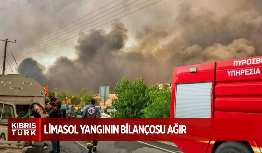 Limasol yangının bilançosu ağır