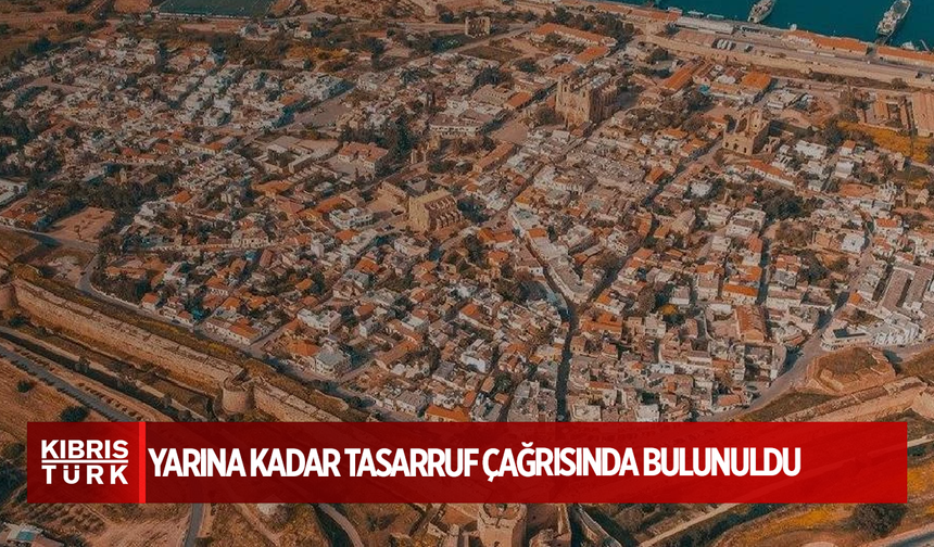 Gazimağusa’da su kesintisi pazartesi sona erecek: Yarına kadar tasarruf çağrısında bulunuldu