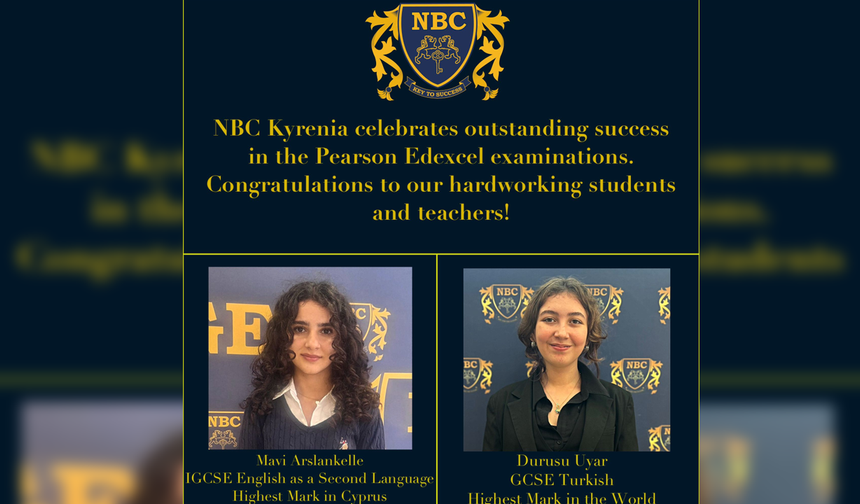 Necat British College’de çifte gurur