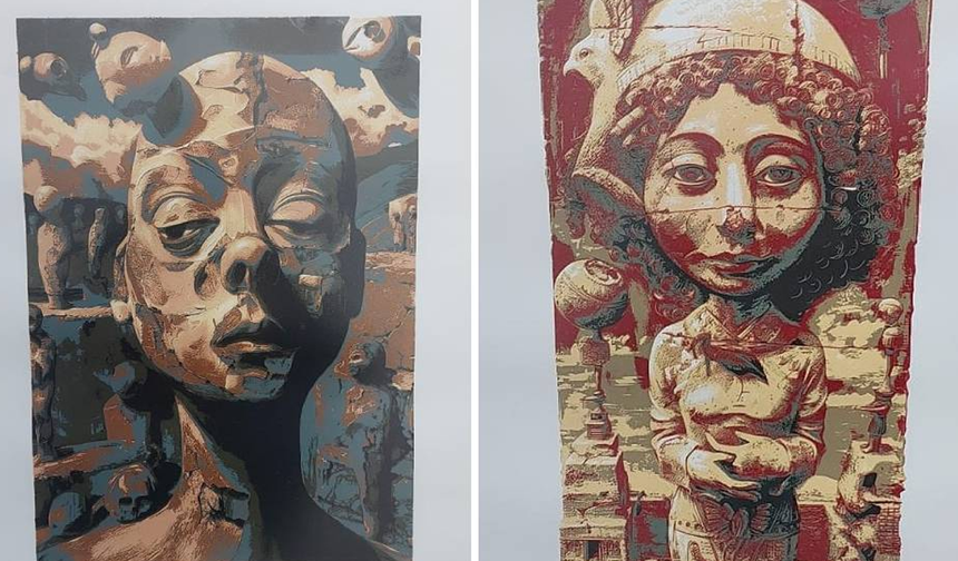 Kültür Dairesi’nin 13. Devlet Genç Sanatçılar Yarışması ve Sergisi Girne’de açıldı