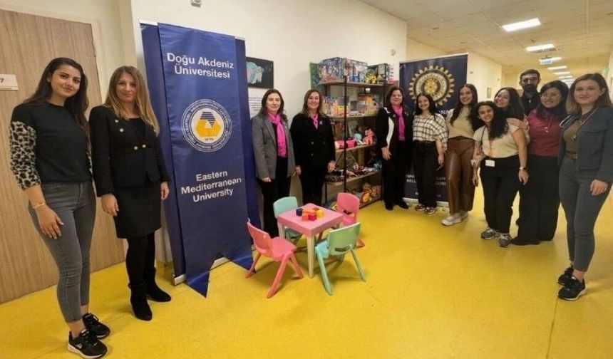 DAÜ ve Inner Wheel’den Lefkoşa Acil Durum Hastanesi’nde çocuklara oyun alanı